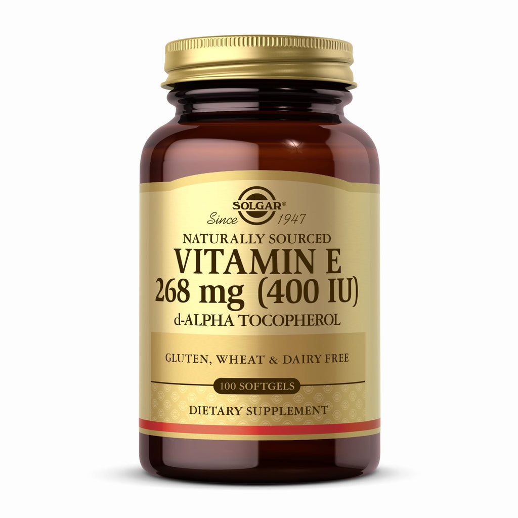 Solgar Vitamin E 268 mg (400 IU) d-Alpha Tocopherol - 100 Softgels