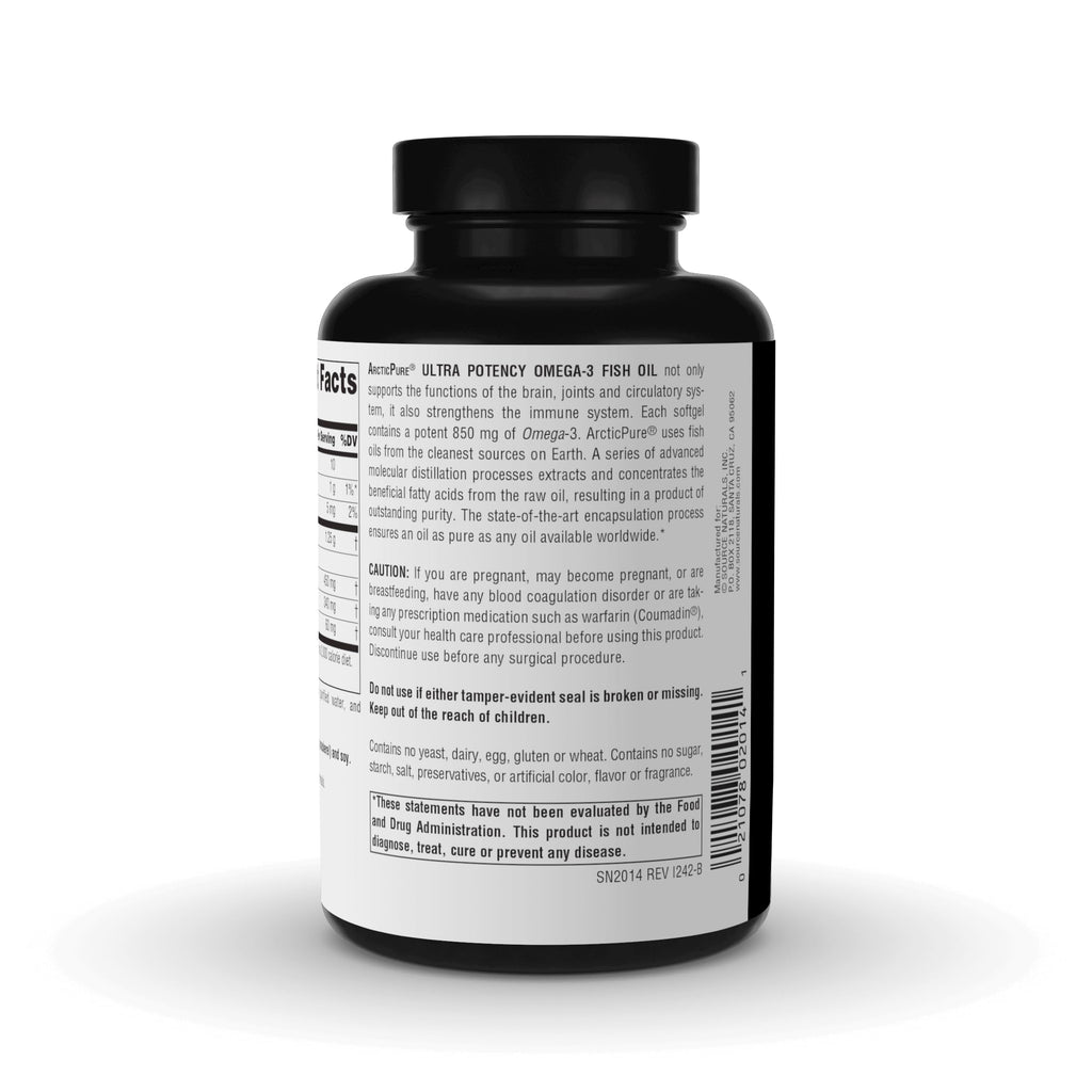 Source Naturals ArcticPure Ultra Potency 850 mg Omega-3 Fish Oil