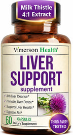 Vimerson Health Liver Support Milk Thistle Supplement - 60 Capsules