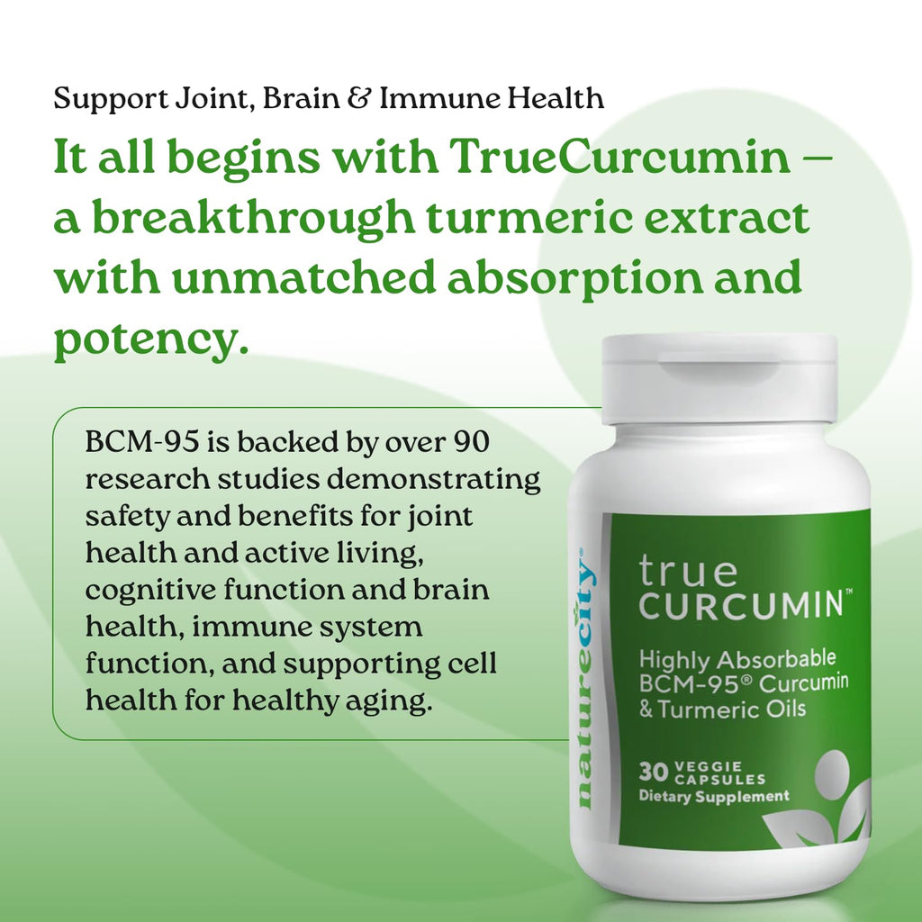 NatureCity True-Curcumin Turmeric Capsules Joint Support - 60 Count - image 4