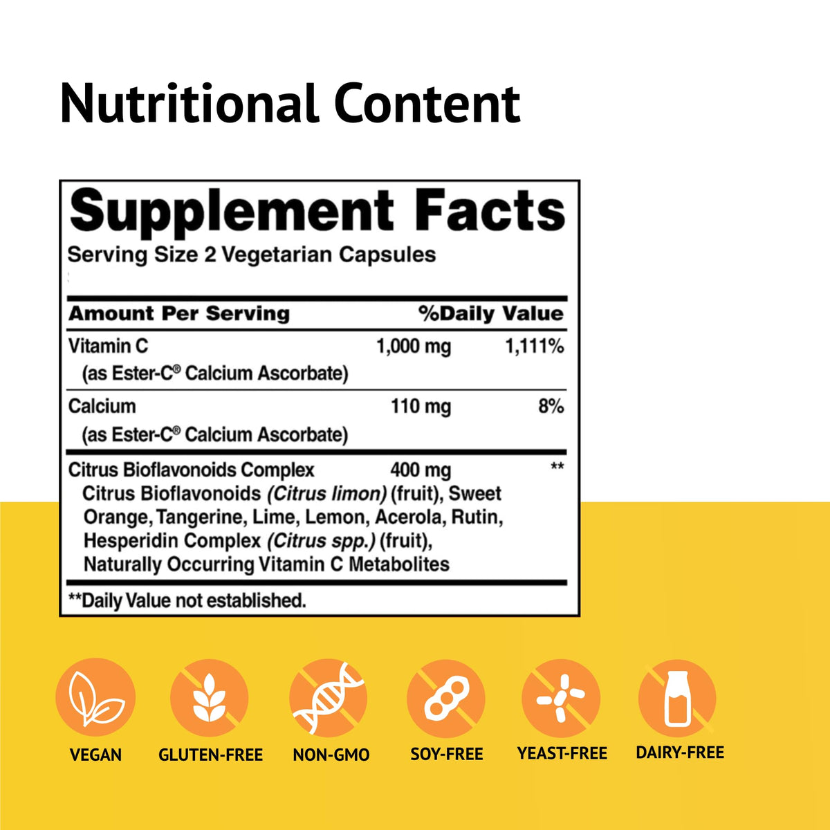 American Health Ester-C 500 mg Immune Support - 120 Vegetarian Capsules - image 2