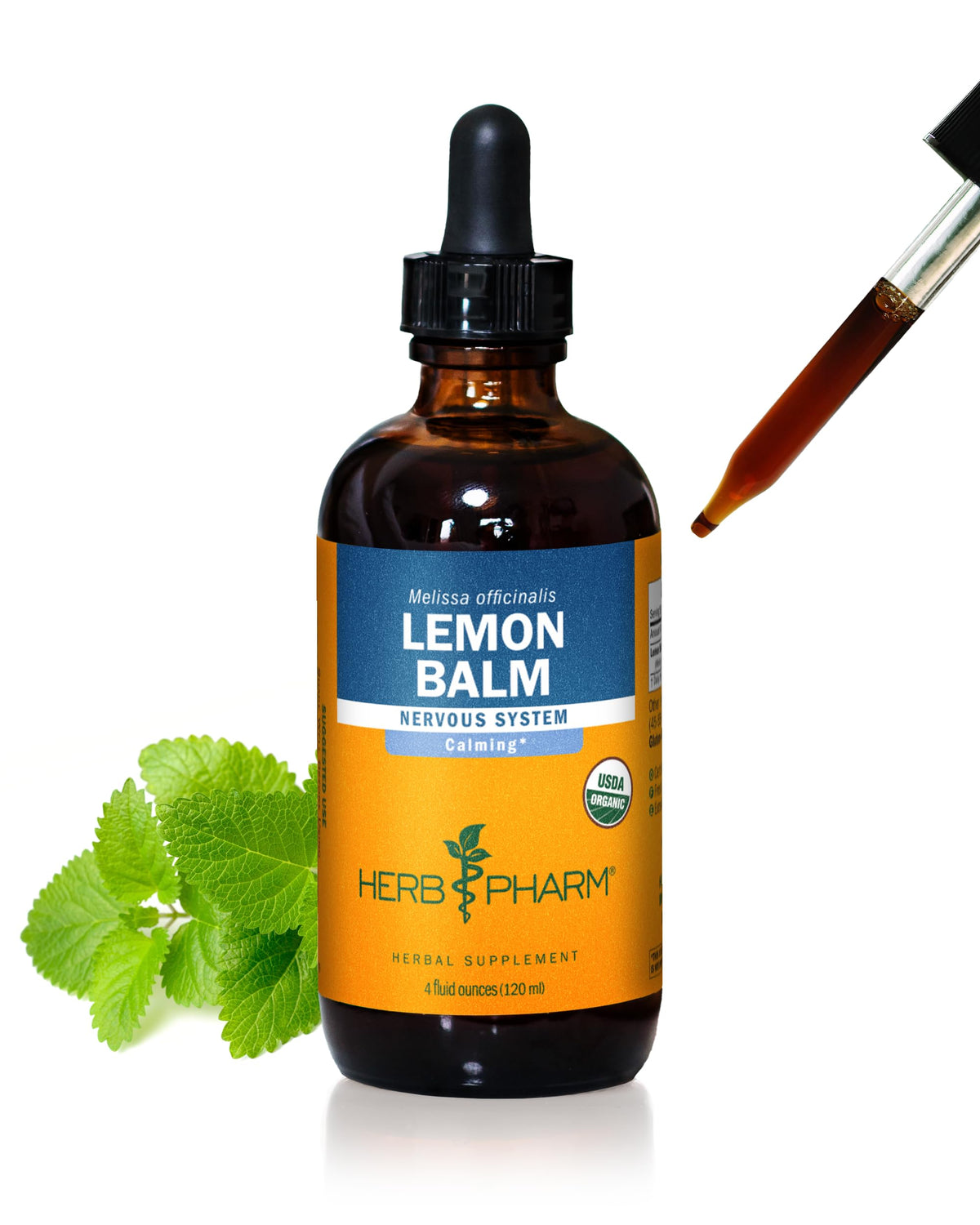 Herb Pharm Lemon Balm Liquid Extract Nerve Support - 4 oz