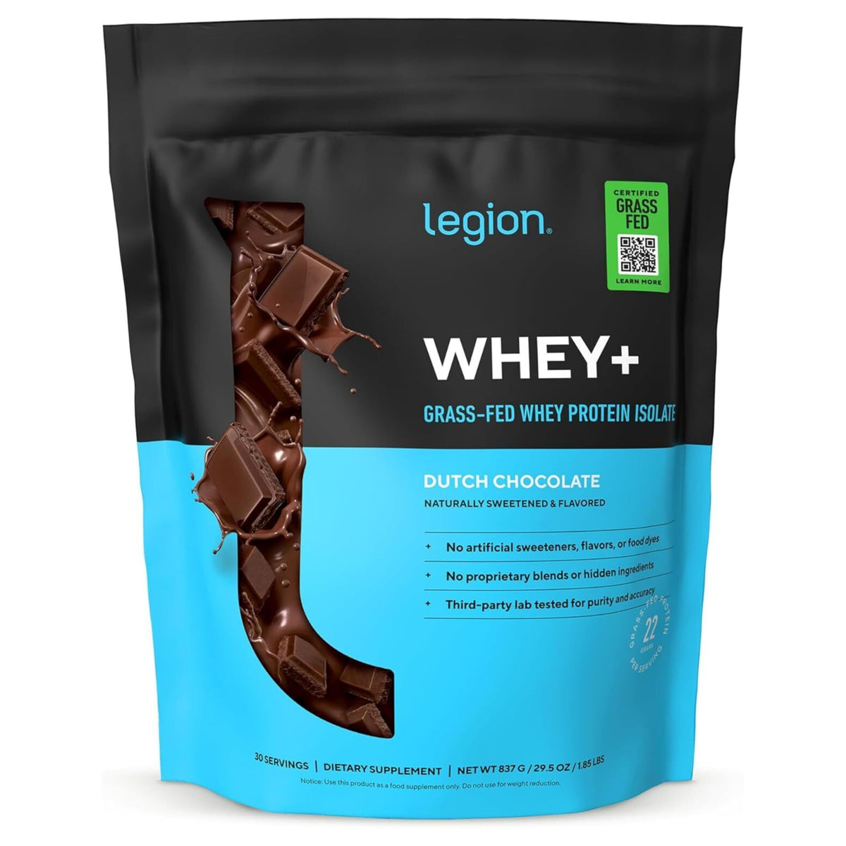 LEGION Whey+ Protein Whey Isolate from Grass Fed Cows - Whey Protein