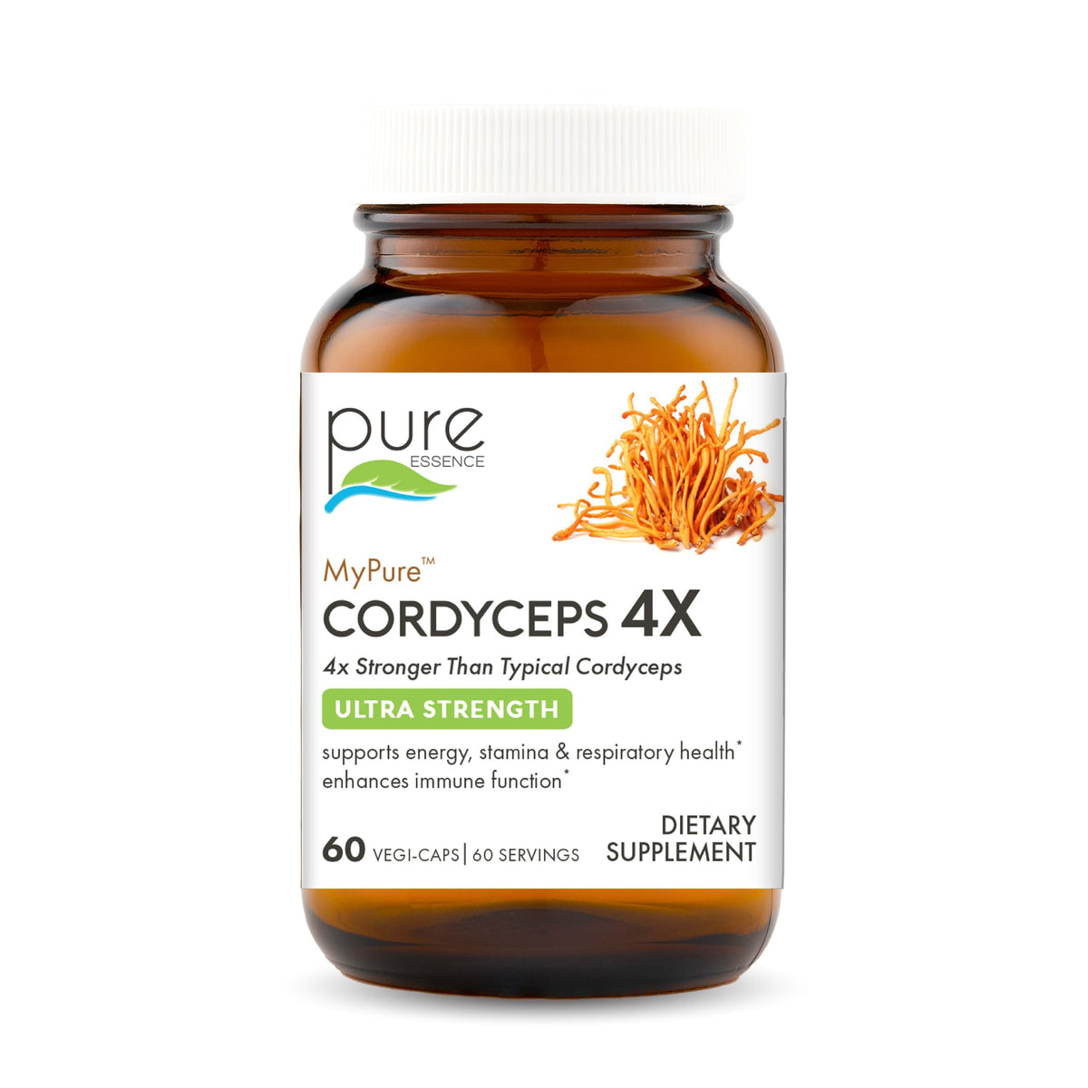 PURE ESSENCE LABS MyPure Cordyceps - Organic Mushroom Supplement