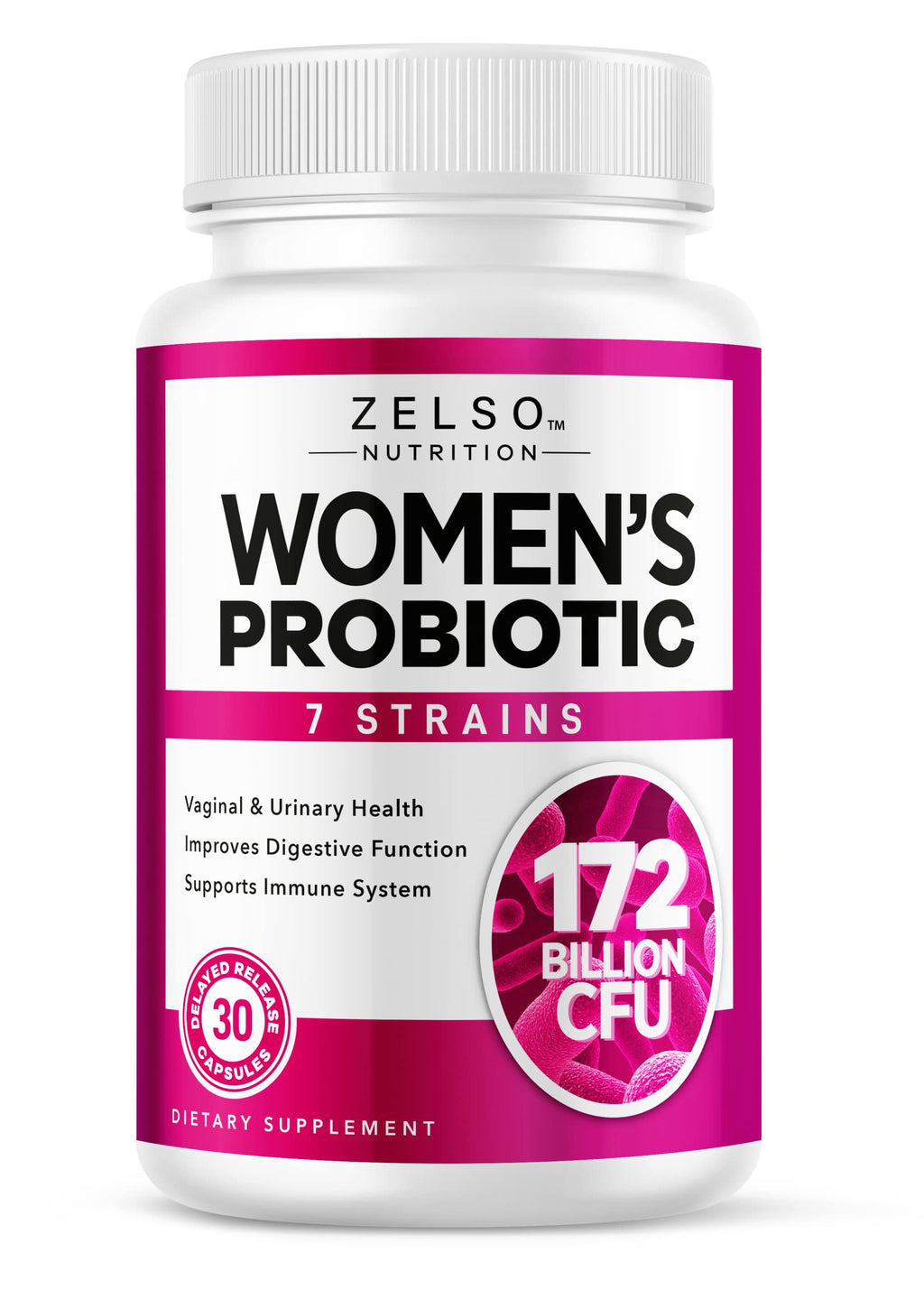 ZELSO Women's Probiotics 175 Billion CFU - 30 Capsules