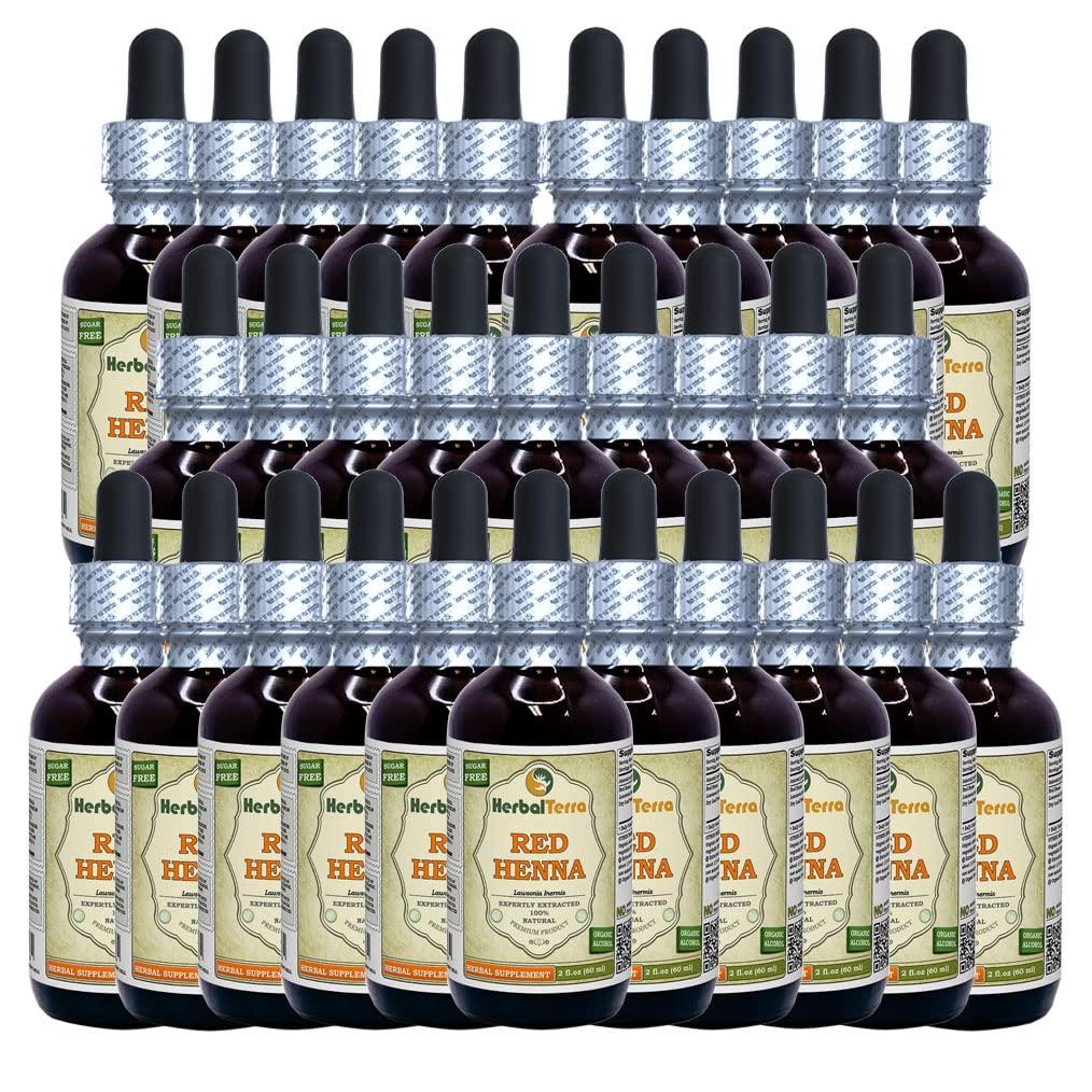 Herbal Terra Red Henna Tincture Liquid Extract - 30x2 fl.oz