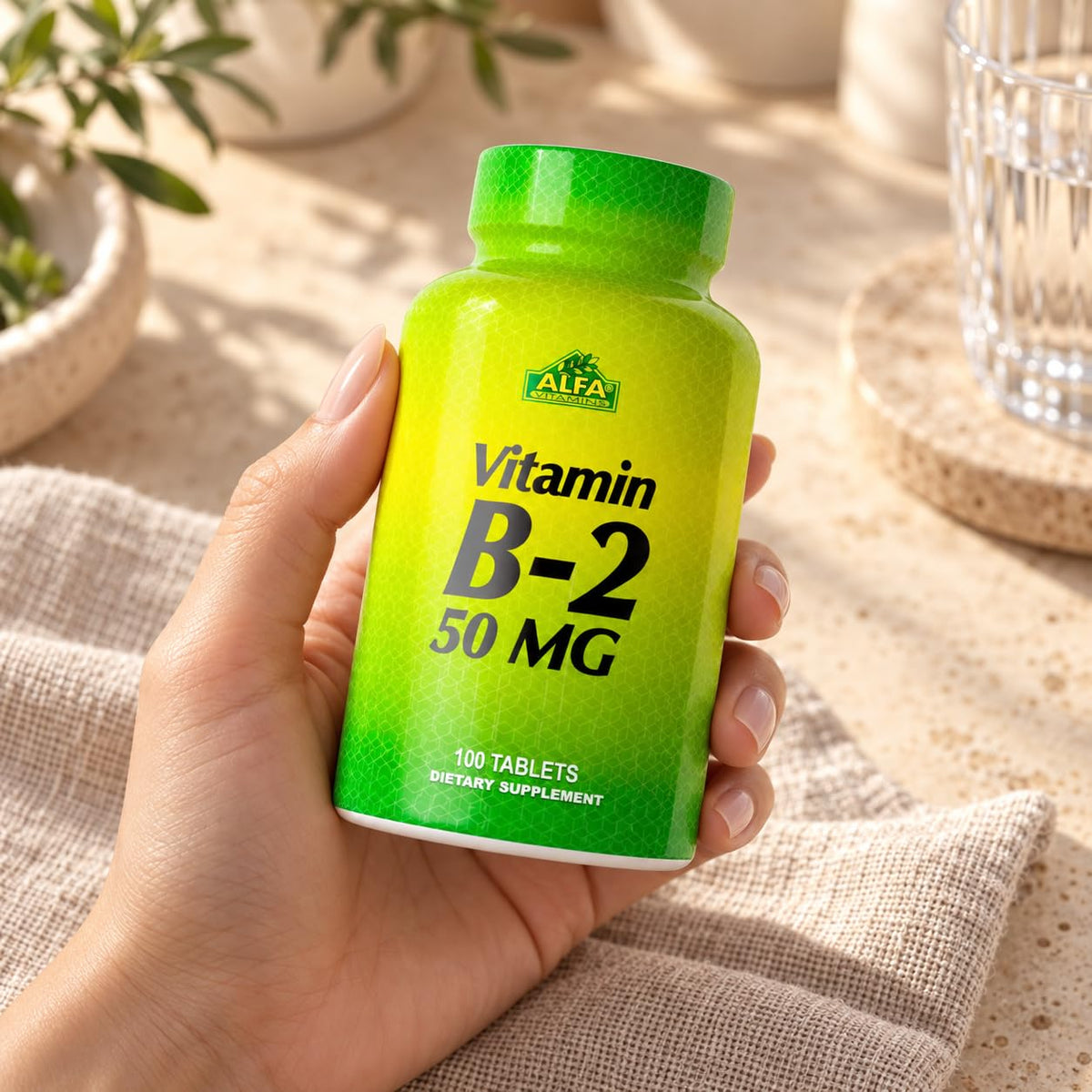 ALFA VITAMINS Vitamin B2 Riboflavin 50mg - 100 Tablets - image 5