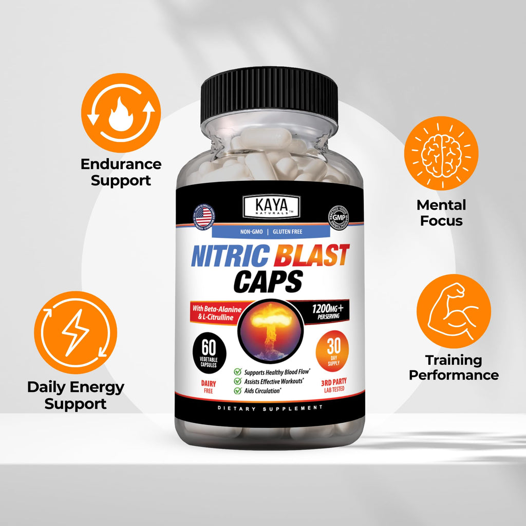 Kaya Naturals - Nitric Blast Potent All-Natural Herbal Supplement