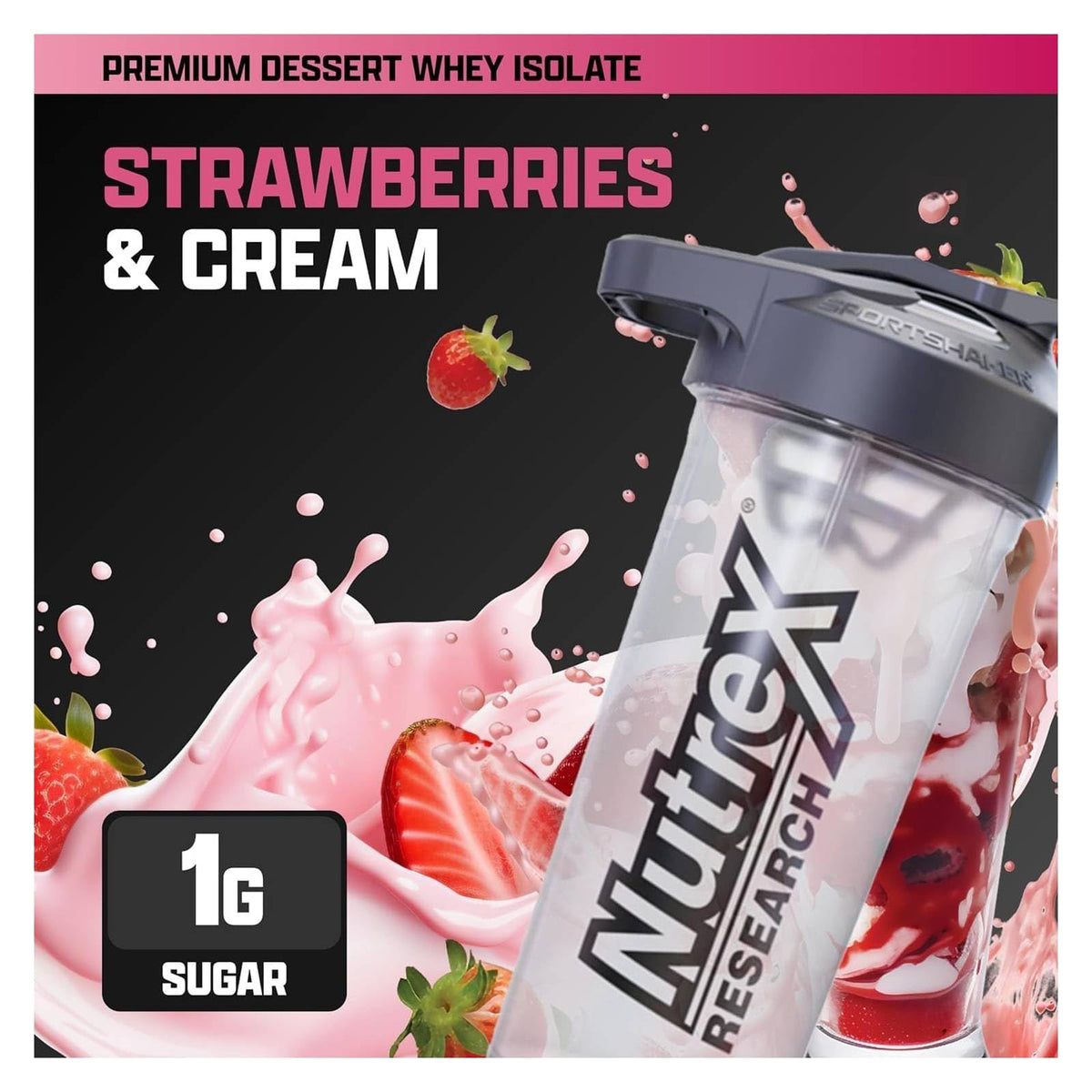 Nutrex Research IsoFit Whey Protein Powder Instantized 100% Whey