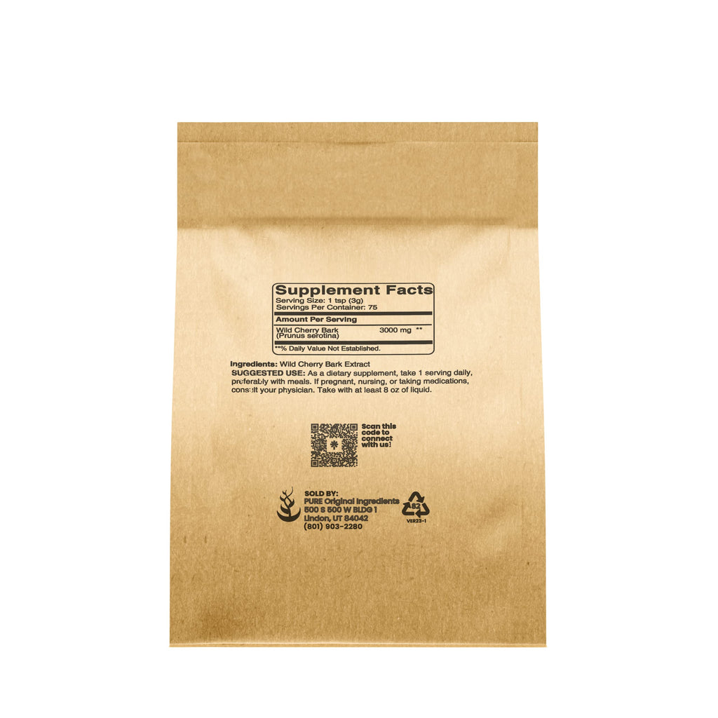 PURE ORIGINAL INGREDIENTS Wild Cherry Bark Powder - 8 oz - image 2