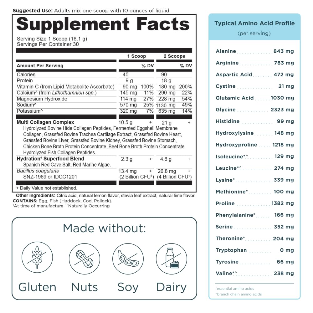 Ancient Nutrition Advanced Multi Collagen Protein Powder Hydrate