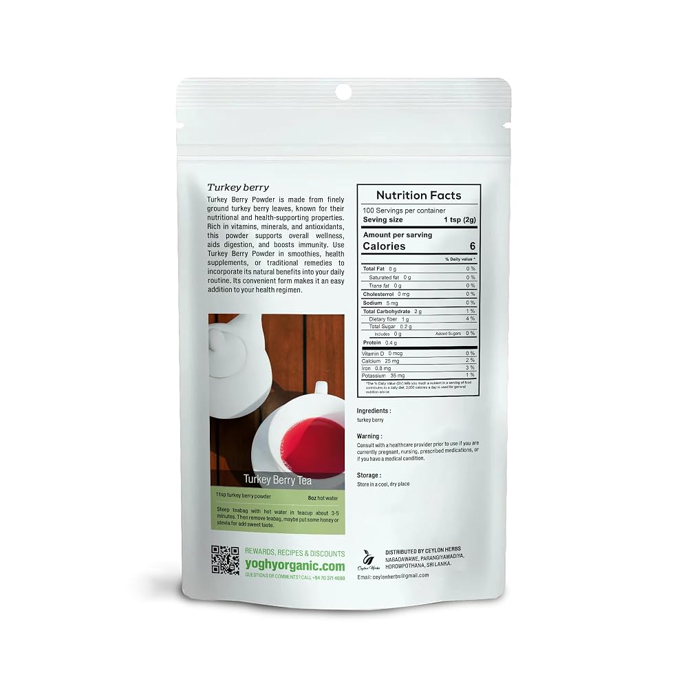 Generic Turkey Berry Leaves Powder - 7 Ounce - image 5