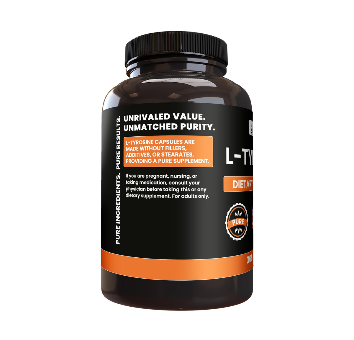 Pure Original Ingredients L-Tyrosine - 365 Capsules - image 3