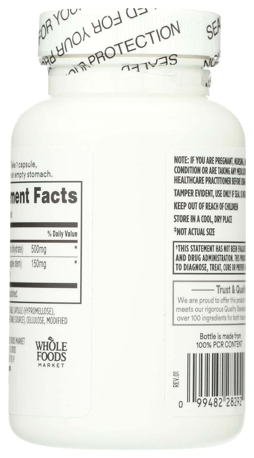 Whole Foods Market Quercetin with Bromelain - 100 Capsules - image 2