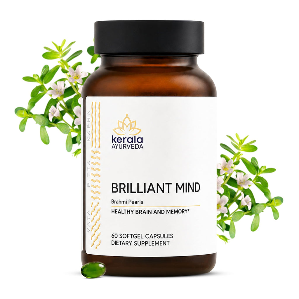 Kerala Ayurveda Brahmi Pearls for Memory & Focus - 60 Capsules