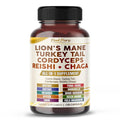 PeakPury Advanced Mushroom Complex with Lion's Mane & Turkey Tail - 150 Capsules
