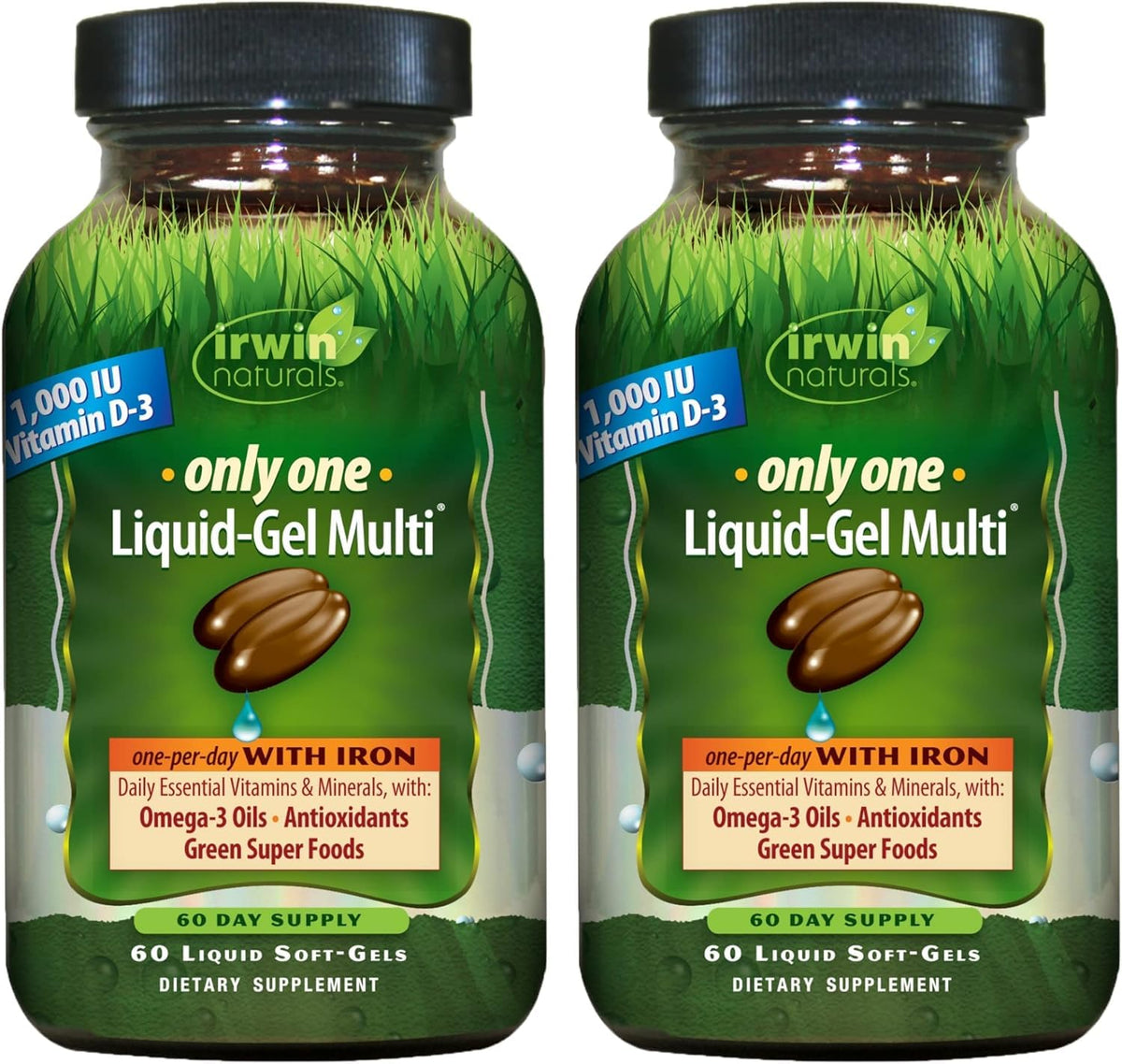 Irwin Naturals Only One Daily Multivitamin with Iron - 120 Softgels