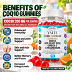 VAITE CoQ10 200mg Gummies with Red Yeast Rice & Magnesium - 60 Gummies - image 2