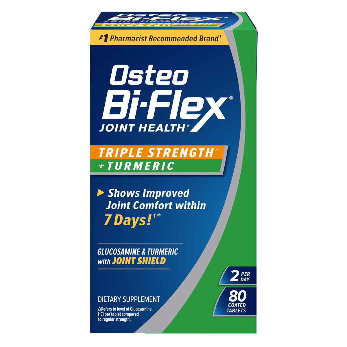 Osteo Bi-Flex Triple Strength Glucosamine with Turmeric - 80 Tablets