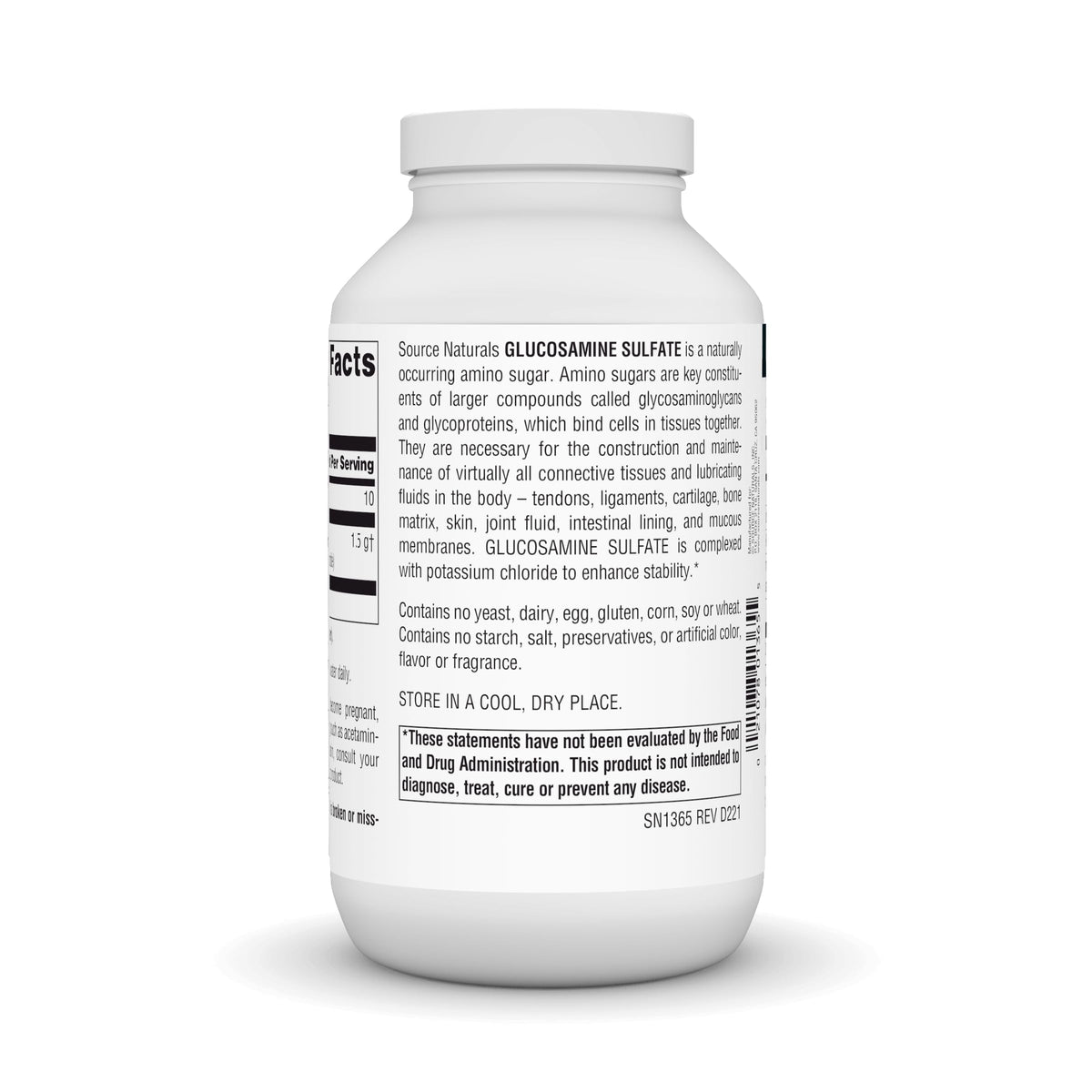 Source Naturals Glucosamine Sulfate Powder Joint Support - 16 oz - image 3