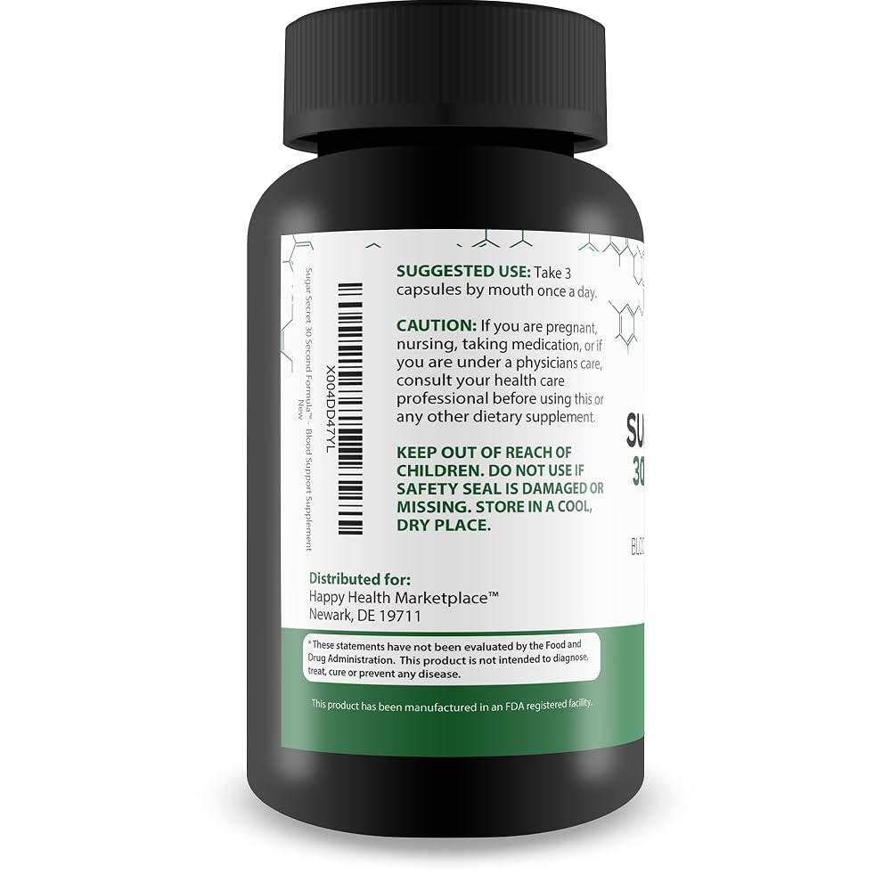 Happy Health Marketplace Sugar Secret 30 Second Formula Blood Support - image 3