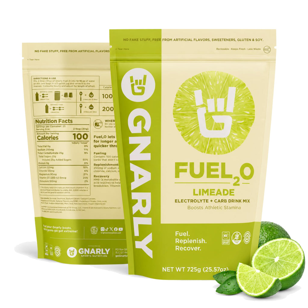 Gnarly Nutrition Fuel2O Limeade Electrolyte Powder - 25 Servings