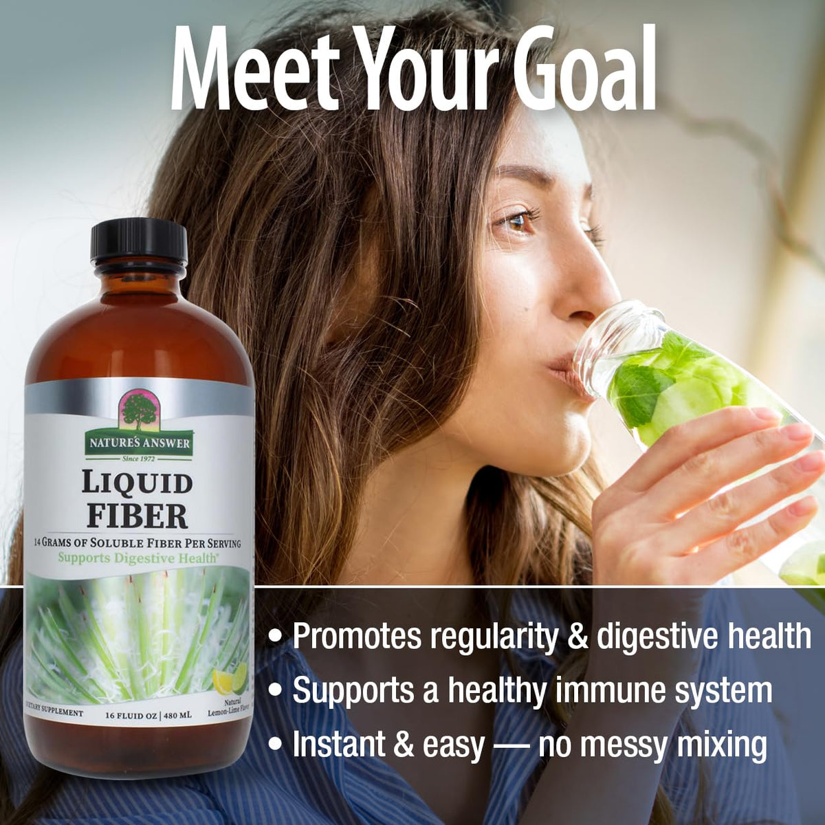 Nature's Answer Fiber Drink Lemon Lime - 16 Fl Oz - image 4