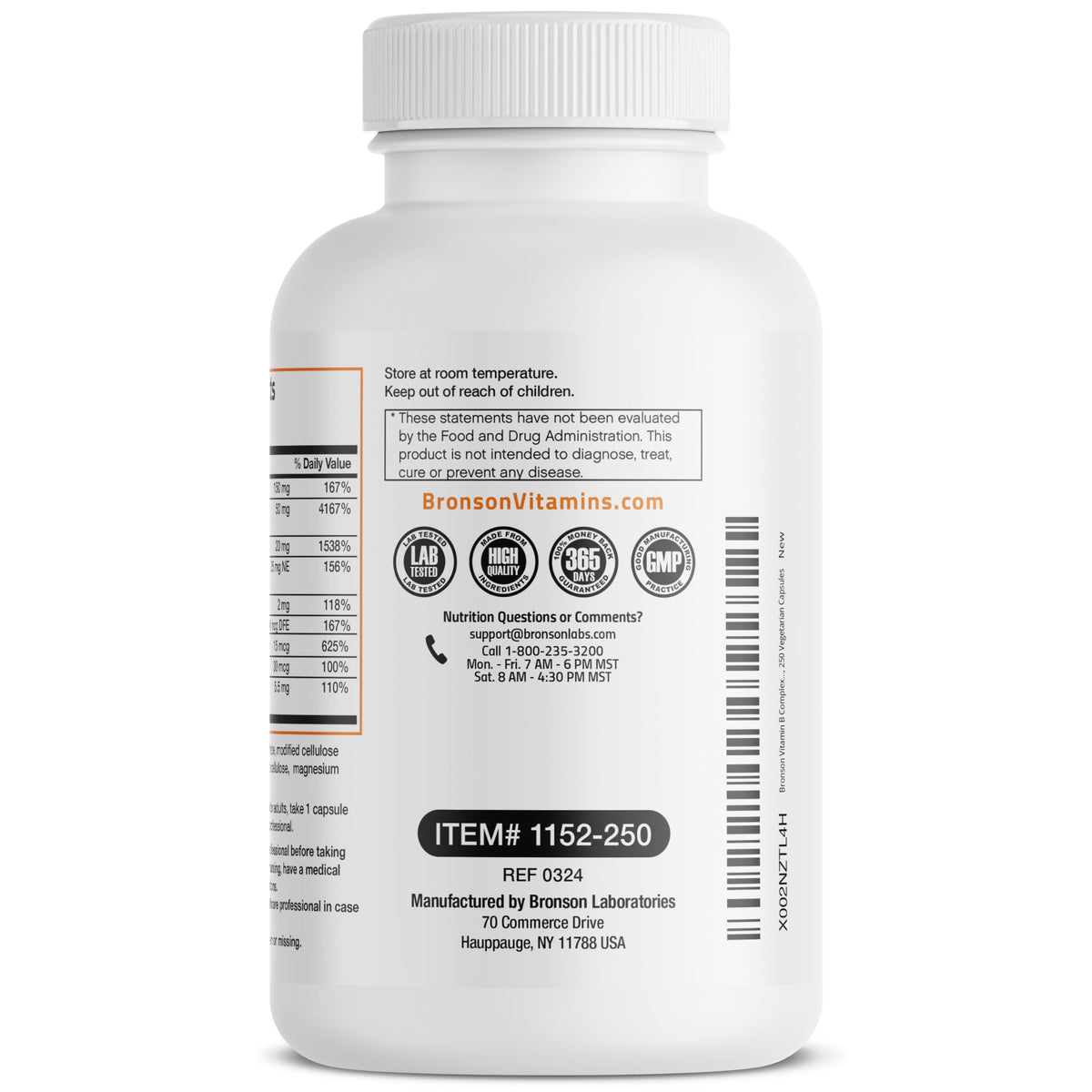 Bronson Flavored Vitamin B Capsule Supports Immunity And Energy