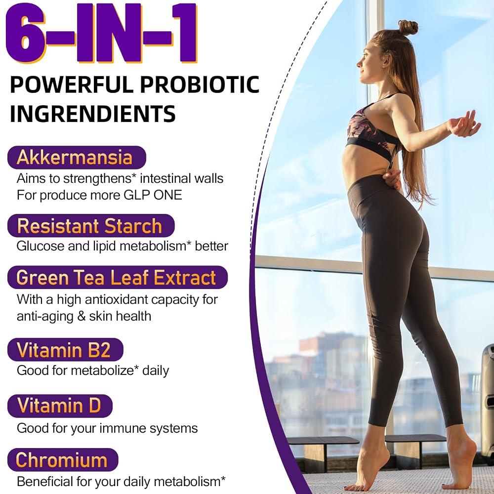Dmeisy Akkermansia Muciniphila - Live Akkermansia Probiotics for Men