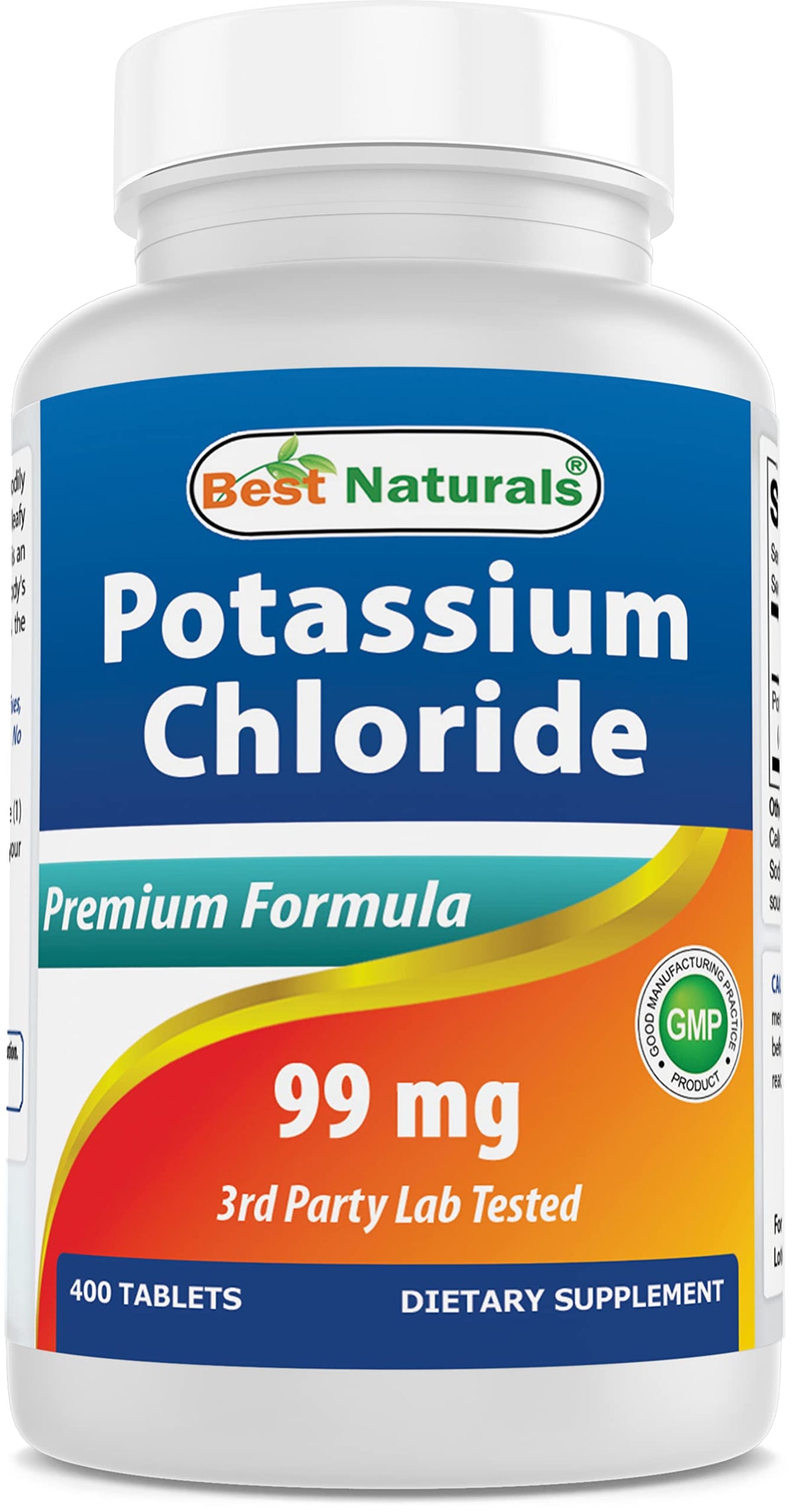 Best Naturals Potassium Chloride 99mg - 400 Tablets