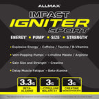 ALLMAX IGNITER Sport Pre-Workout Powder, 50 Servings