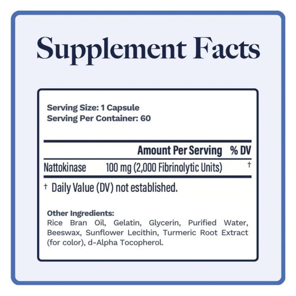 Utzy Naturals Nattokinase 2000 FU - 60 Softgels - image 3