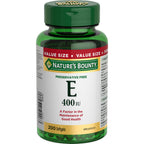 NATURE'S BOUNTY Vitamin E, 400 IU, Antioxidant, 200 Softgels, 134 g