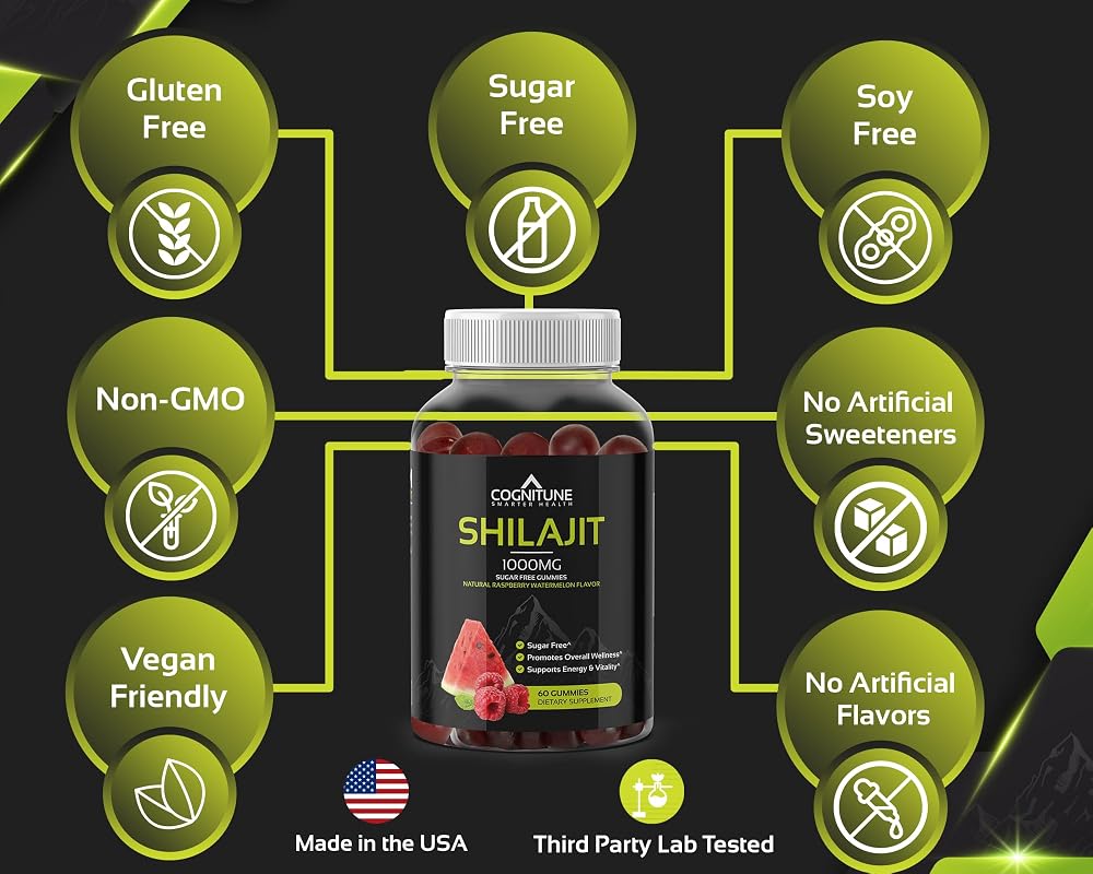 CogniTune Pure Himalayan Shilajit Gummies - 60 Count - image 7