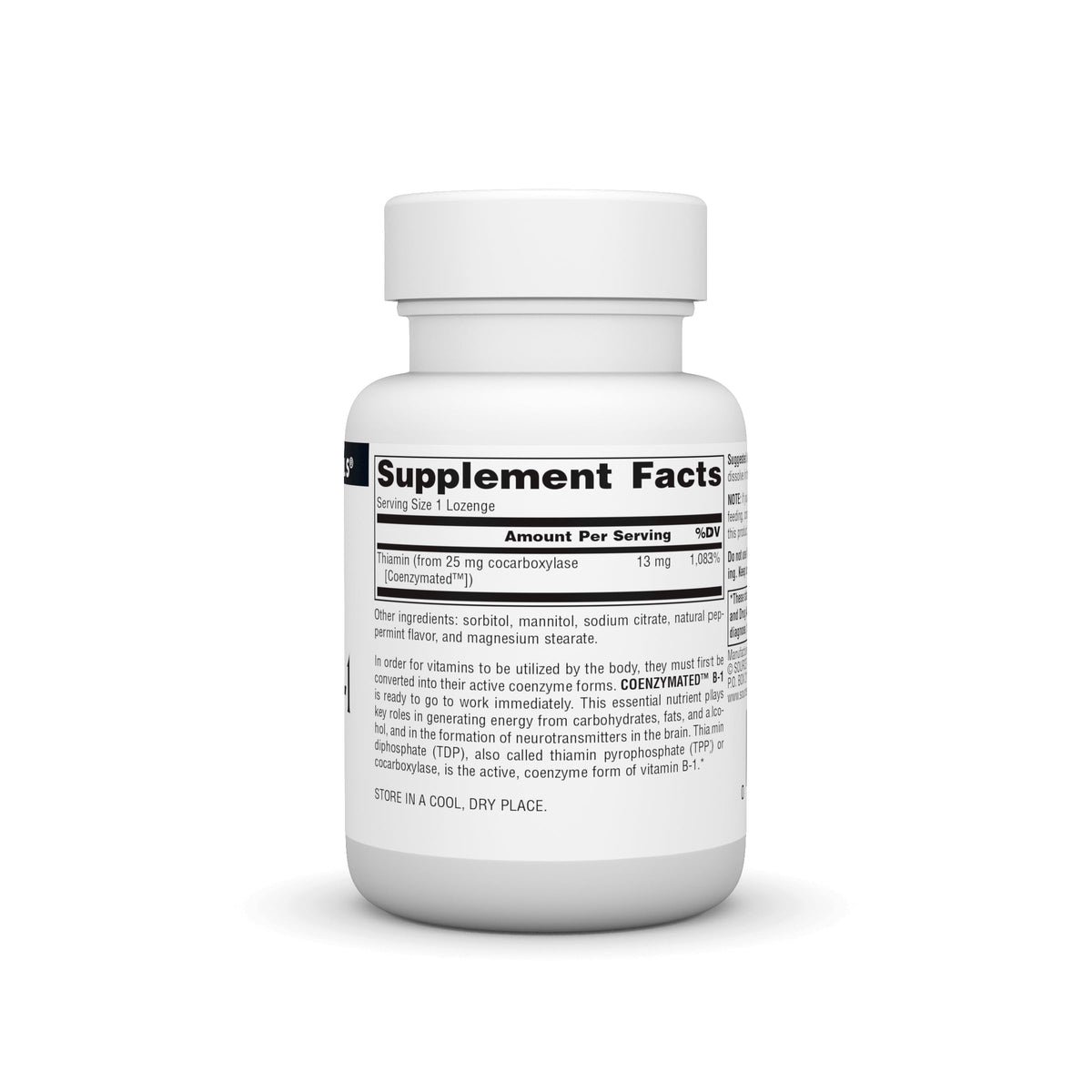 Source Naturals Coenzymated B-1, 25mg
