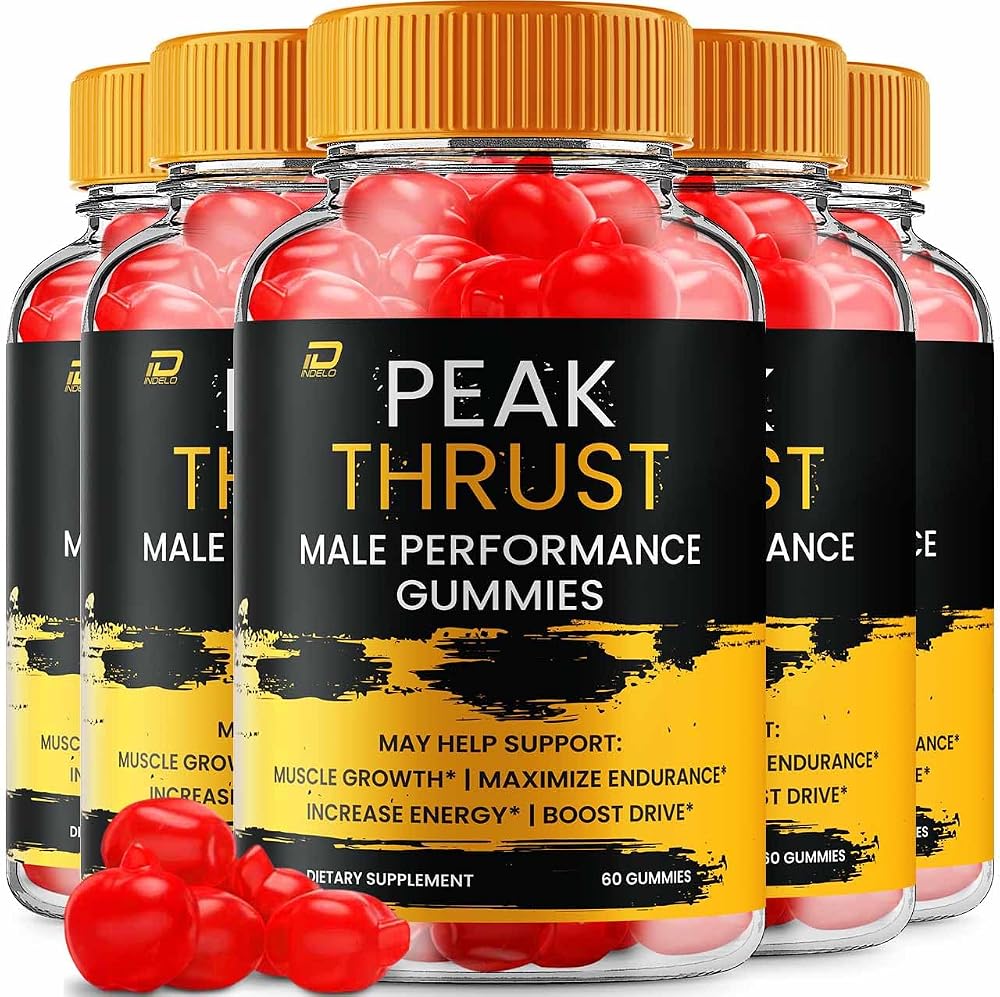 Indelo Peak Thrust ACV Gummies for Men - 300 Gummies