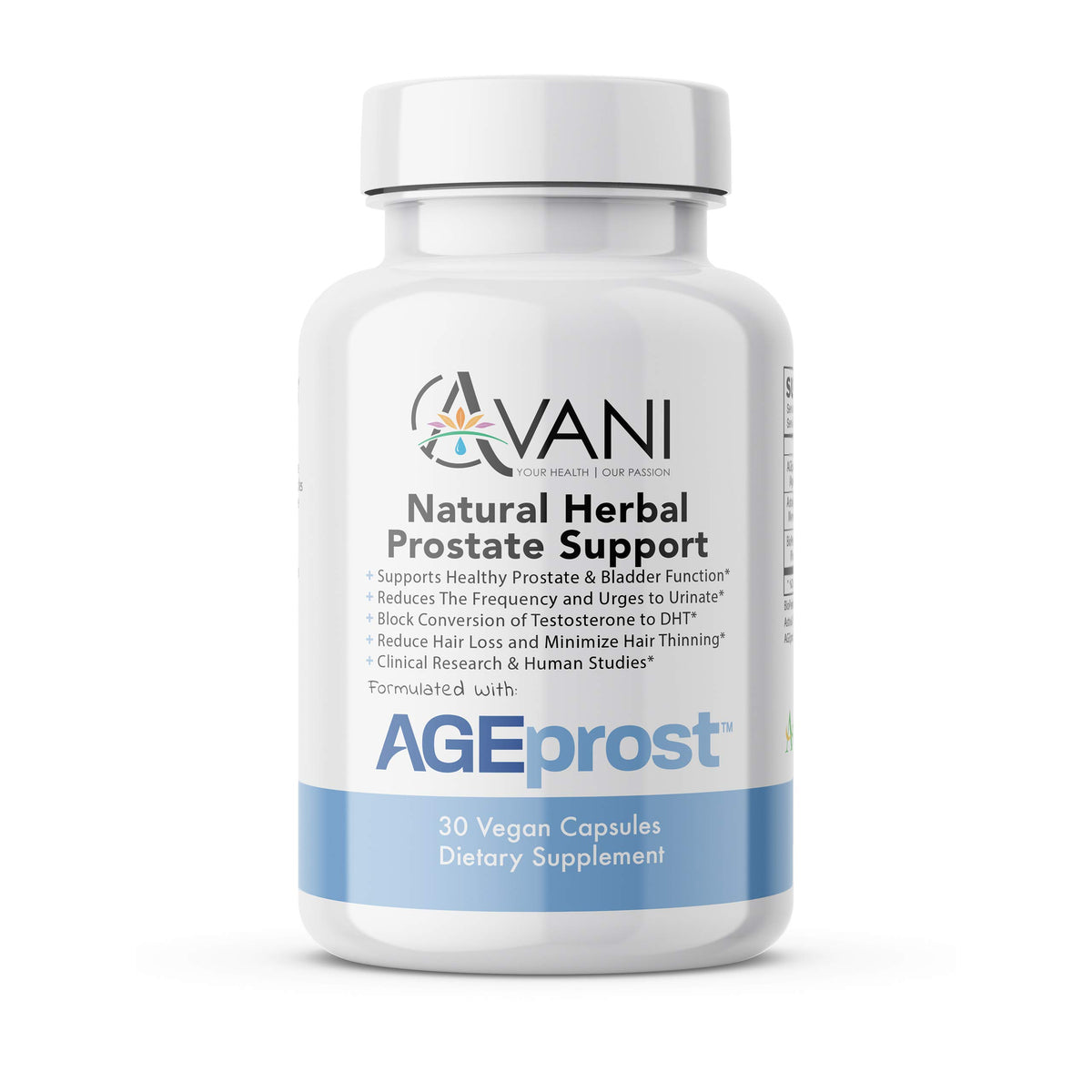 Avani Health AGEprost Prostate Support - 30 Capsules