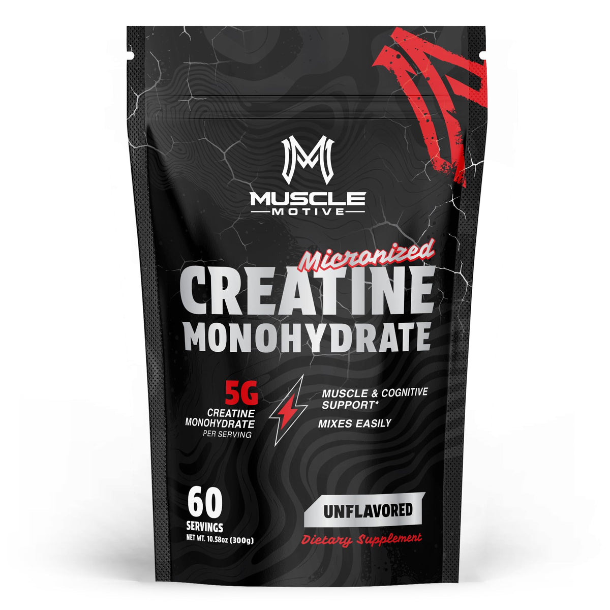 Muscle Motive Creatine Monohydrate Powder Unflavored - 300g