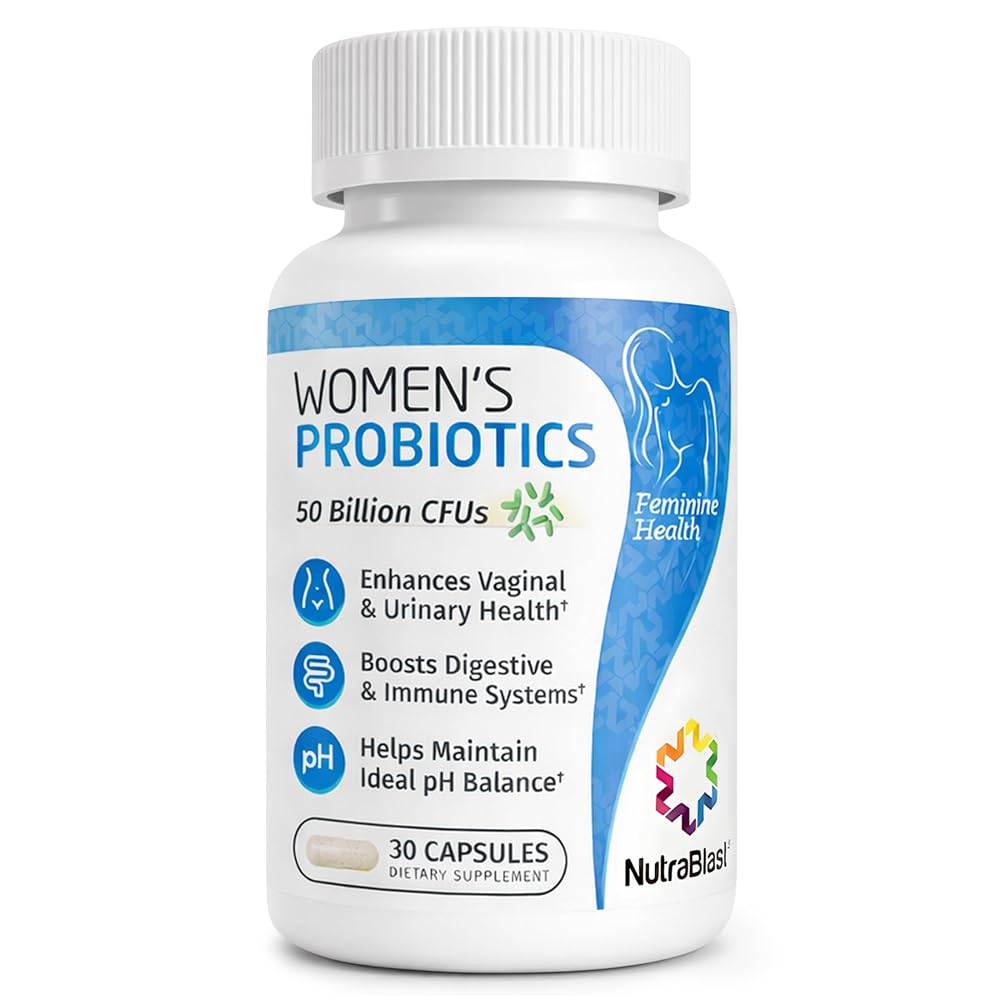 NutraBlast Vaginal Probiotics for Women 50 Billion CFU - 30 Capsules