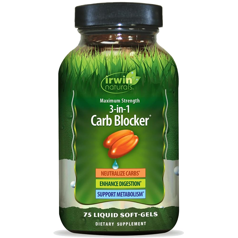 Irwin Naturals 3-in-1 Carb Blocker - 75 Softgels