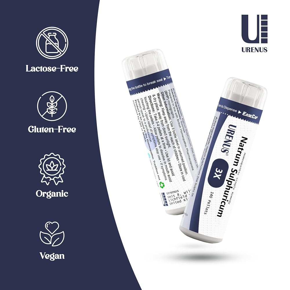 Urenus Cell Salt No. 11 Natrum Sulphuricum (NAT Sulph) 3X Homeopathic - image 3