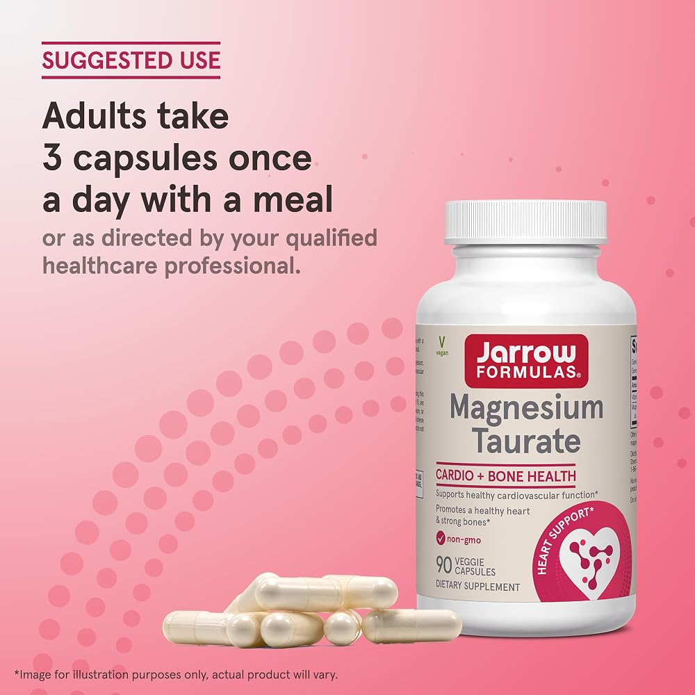 Jarrow Formulas Magnesium Taurate 300 mg - 90 Vegetarian Capsules - image 6
