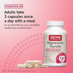 Jarrow Formulas Magnesium Taurate 300 mg - 90 Vegetarian Capsules - image 6