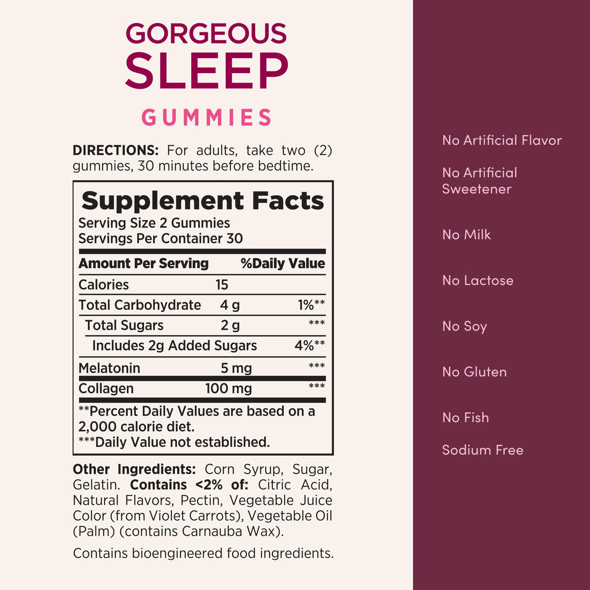 Nature's Bounty Optimal Solutions Gorgeous Sleep Melatonin 5mg - 60 Gummies - image 6
