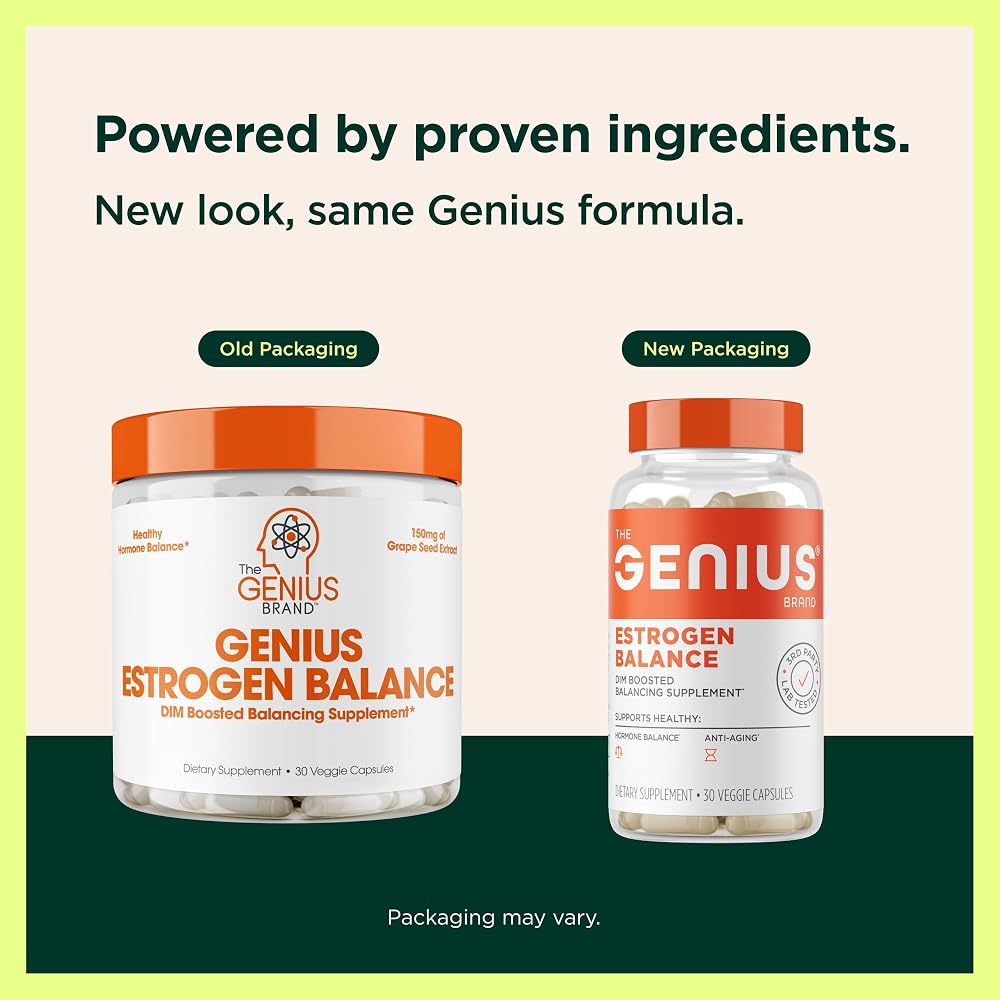 The Genius Brand Estrogen Balance DIM Supplement - 30 Capsules - image 4