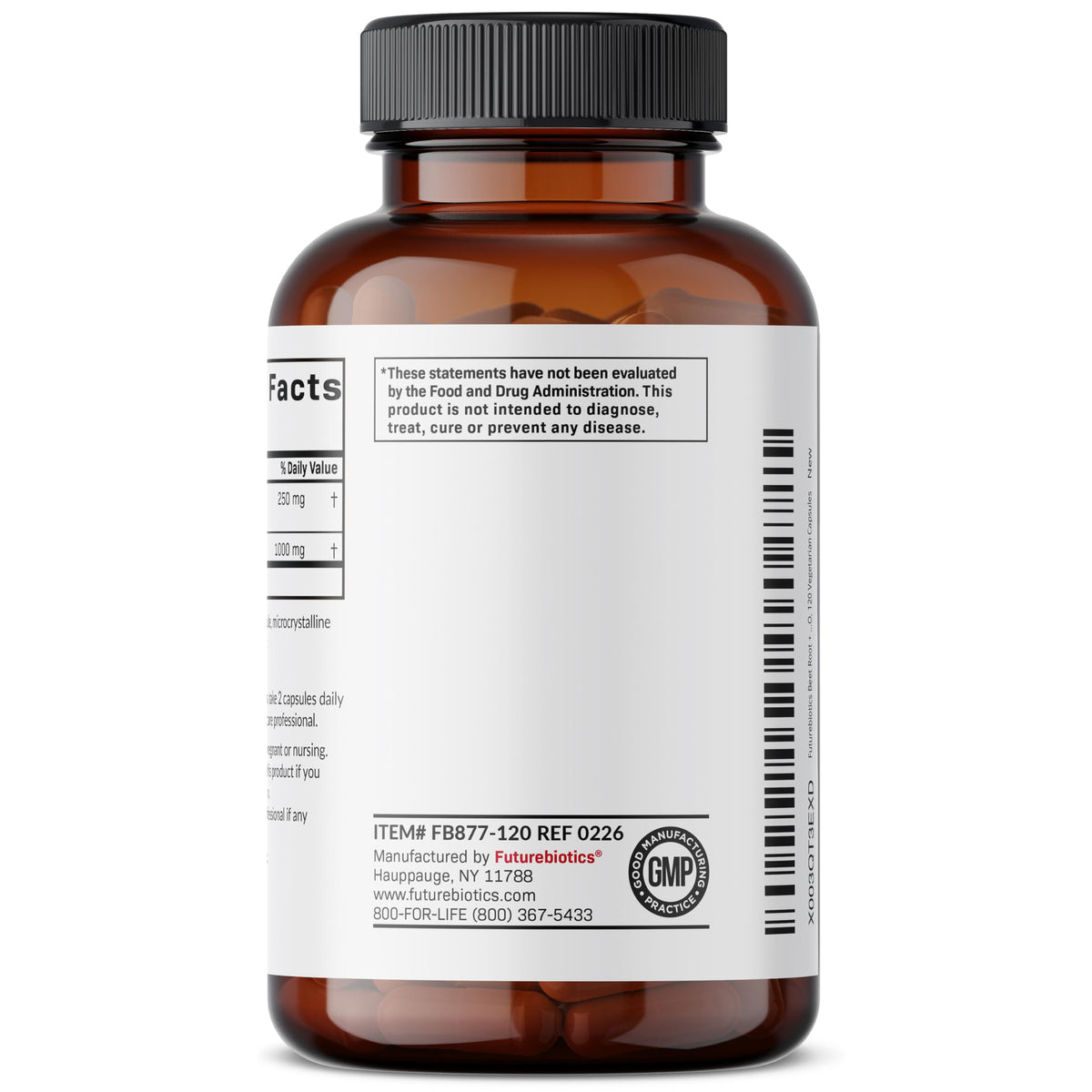 Futurebiotics Beet Root + L-Arginine - 120 Vegetarian Capsules - image 7