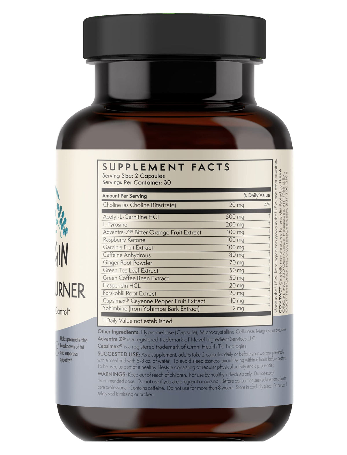 TERRA ORIGIN Metabolism Boost & Fat Loss - 60 Capsules - image 4