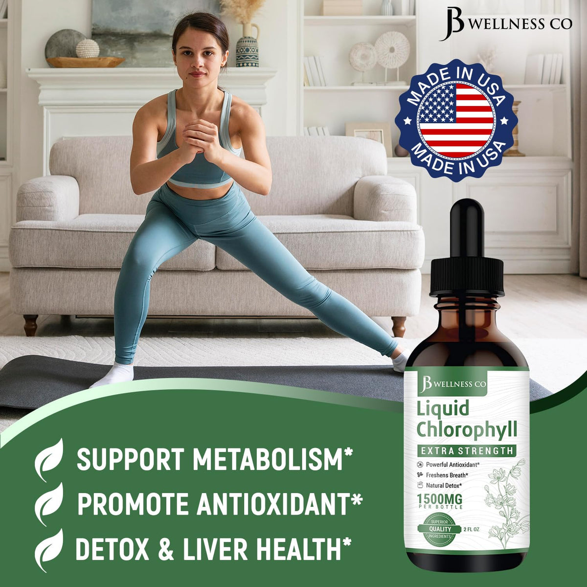 JB Wellness Co Liquid Chlorophyll Drops - 2-Pack - image 5
