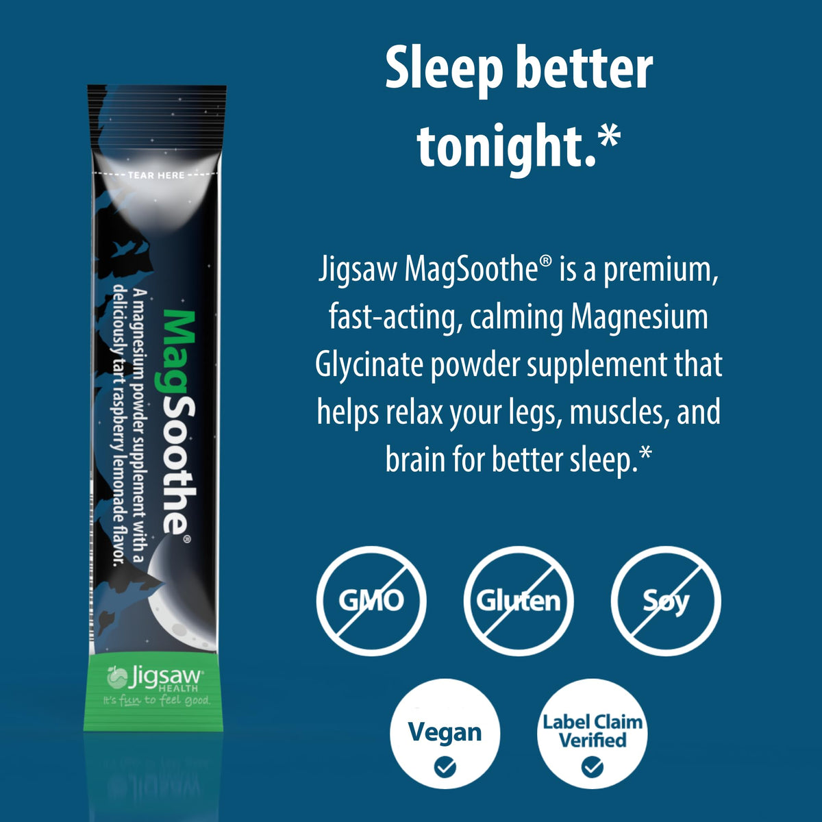 Jigsaw Health MagSoothe Magnesium Glycinate Powder - 60 Servings - image 4