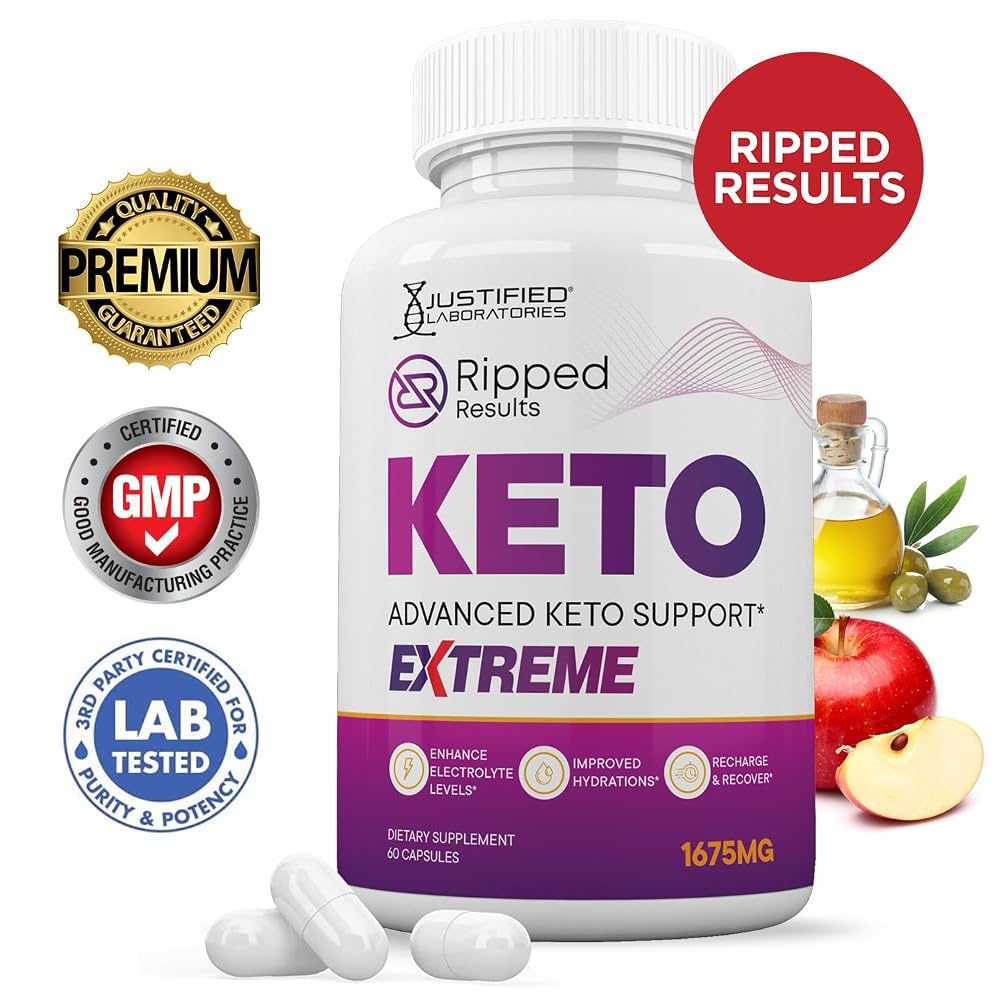 Justified Laboratories Ripped Results Keto ACV Extreme Pills 1675MG - image 2